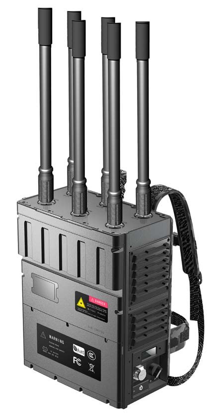 WF-U-MPK6 backpack UAV jammer with four antennas